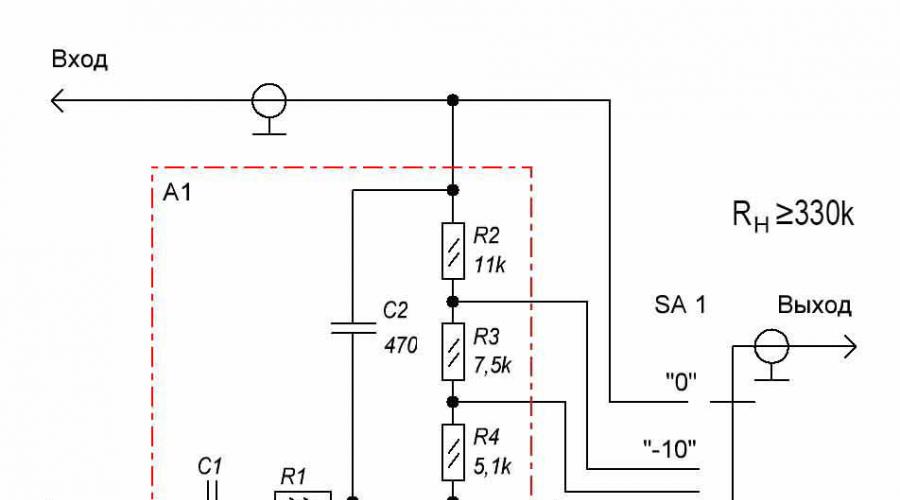 Сдвоенный переменный резистор с отводом для тонкомпенсации. Что такое тонкомпенсированный регулятор громкости, примеры схем. Тонкомпесированный регулятор громкости на резисторе с дополнительными отводами